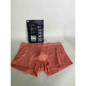 2xist Sexy Sliq Ultra Low Rise Trunk Boxer Briefs Underwear Shell Pink Mens M